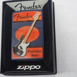 Rare Retired Fender Percision Bass Zippo Lighter